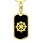 Dharma Wheel v2 - Luxury Dog Tag Keychain