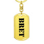 Bret - Luxury Dog Tag Keychain