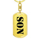 Son - Luxury Dog Tag Keychain