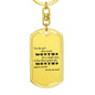 A Single Kiss v2 - Luxury Dog Tag Keychain