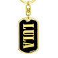 Lula v02 - Luxury Dog Tag Keychain