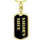 Sailor's Niece v2 - Luxury Dog Tag Keychain