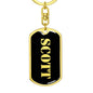 Scott v3 - Luxury Dog Tag Keychain