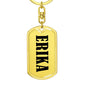 Erika v01 - Luxury Dog Tag Keychain
