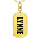 Lynne v01 - Luxury Dog Tag Keychain