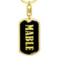 Mable v02 - Luxury Dog Tag Keychain