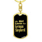 German Shepherd v2 - Luxury Dog Tag Keychain