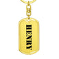 Henry - Luxury Dog Tag Keychain