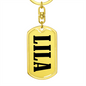 Lila v01 - Luxury Dog Tag Keychain