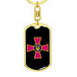 Ukrainian Armed Forces - Luxury Dog Tag Keychain