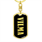 Vilma v02 - Luxury Dog Tag Keychain