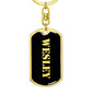 Wesley v3 - Luxury Dog Tag Keychain