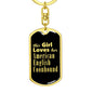 American English Coonhound v2 - Luxury Dog Tag Keychain
