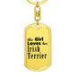 Irish Terrier - Luxury Dog Tag Keychain