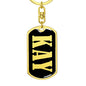 Kay v02 - Luxury Dog Tag Keychain