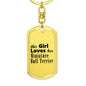 Miniature Bull Terrier - Luxury Dog Tag Keychain