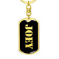 Joey v3 - Luxury Dog Tag Keychain