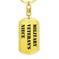 Military Veteran's Niece - Luxury Dog Tag Keychain