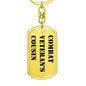 Combat Veteran's Cousin - Luxury Dog Tag Keychain