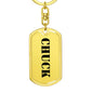 Chuck - Luxury Dog Tag Keychain