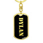 Dylan v3 - Luxury Dog Tag Keychain