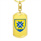 56th Motorized Infantry Brigade (Ukraine) - Luxury Dog Tag Keychain