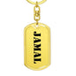 Jamal - Luxury Dog Tag Keychain