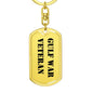 Gulf War Veteran - Luxury Dog Tag Keychain