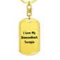Love My Diamondback Terrapin - Luxury Dog Tag Keychain