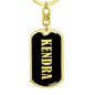 Kendra v02 - Luxury Dog Tag Keychain