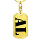 Al - Luxury Dog Tag Keychain