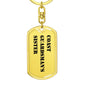 Coast Guardsman's Sister - Luxury Dog Tag Keychain
