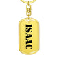 Isaac - Luxury Dog Tag Keychain