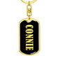 Connie v02 - Luxury Dog Tag Keychain