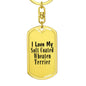 Love My Soft Coated Wheaten Terrier - Luxury Dog Tag Keychain