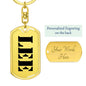 Lee - Luxury Dog Tag Keychain