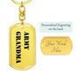 Army Grandma - Luxury Dog Tag Keychain