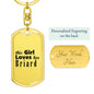 Briard - Luxury Dog Tag Keychain