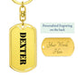 Dexter - Luxury Dog Tag Keychain
