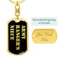 Army Ranger's Niece v2 - Luxury Dog Tag Keychain