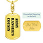 Army Ranger's Cousin - Luxury Dog Tag Keychain