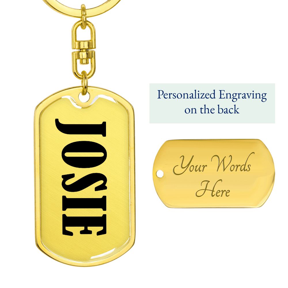 Josie v01 - Luxury Dog Tag Keychain