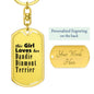Dandie Dinmont Terrier - Luxury Dog Tag Keychain