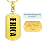 Erica v01 - Luxury Dog Tag Keychain