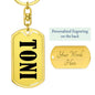 Toni v01 - Luxury Dog Tag Keychain