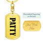 Patty v01 - Luxury Dog Tag Keychain