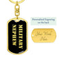 Military Nephew v2 - Luxury Dog Tag Keychain