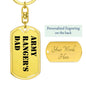 Army Ranger's Dad - Luxury Dog Tag Keychain