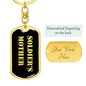 Soldier's Mother v2 - Luxury Dog Tag Keychain
