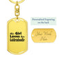 Goldendoodle - Luxury Dog Tag Keychain